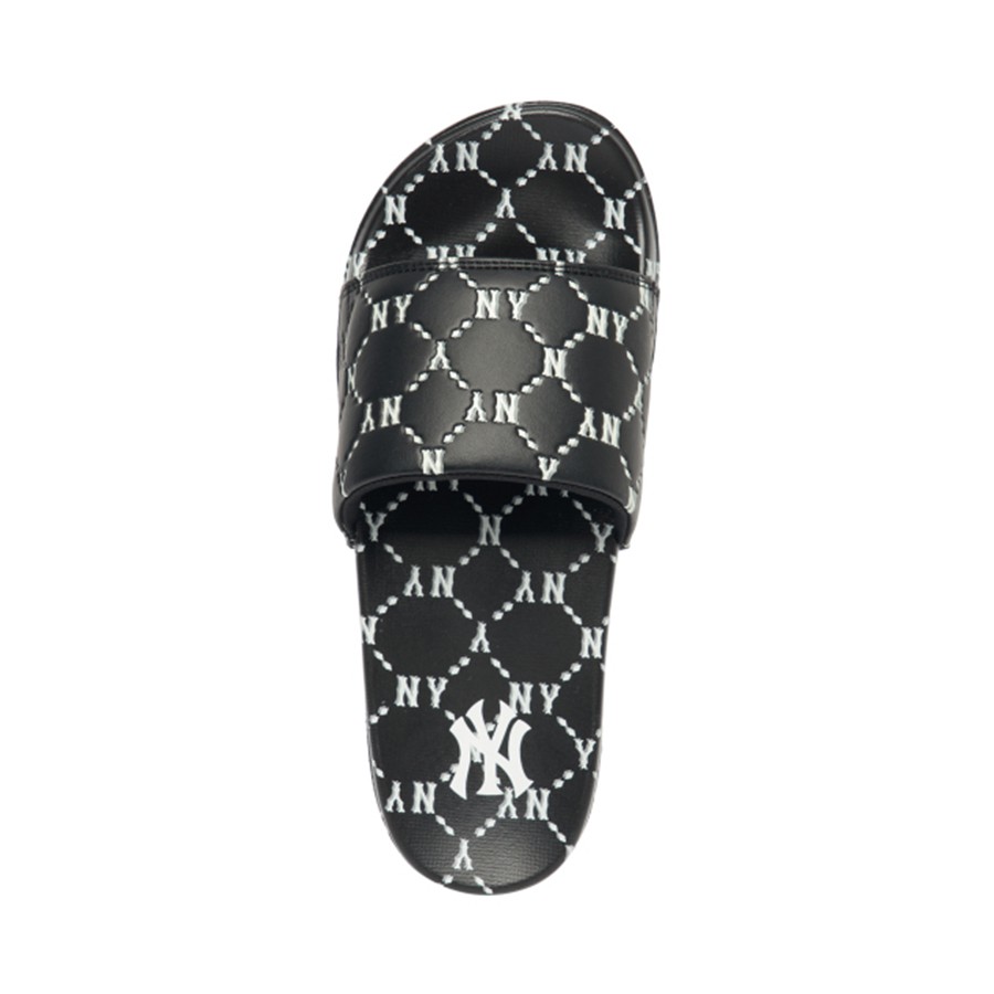 Dép Chính Hãng Dép MLB Xanh NY Bạc Steve Store #27 Dép Chính Hãng Dép MLB Xanh NY Bạc Steve Store
